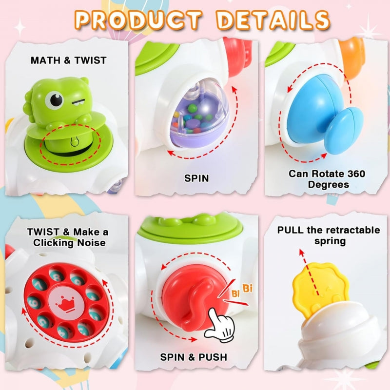 Kosminė veiklos raketa vaikams 6in1, WOOPIE BABY