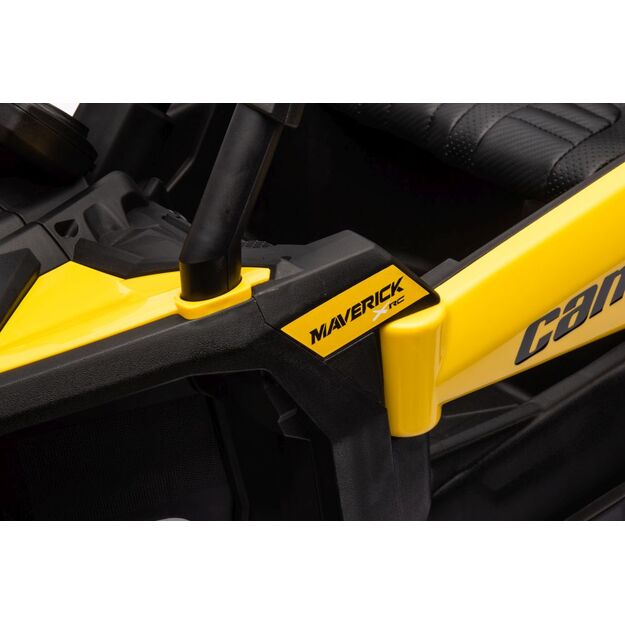 Vienvietis elektrinis bagis vaikams Can-am DK-CA003, geltonas