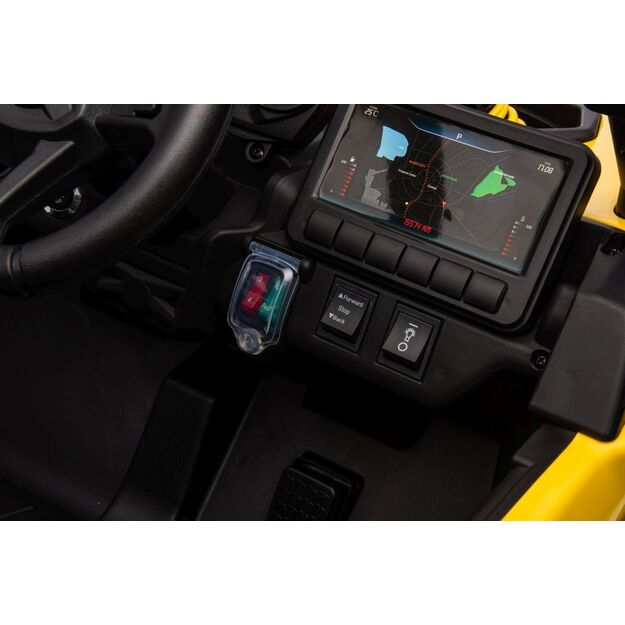 Vienvietis elektrinis bagis vaikams Can-am DK-CA003, geltonas