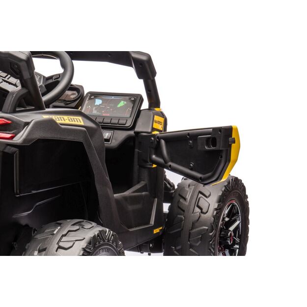Vienvietis elektrinis bagis vaikams Can-am DK-CA003, geltonas