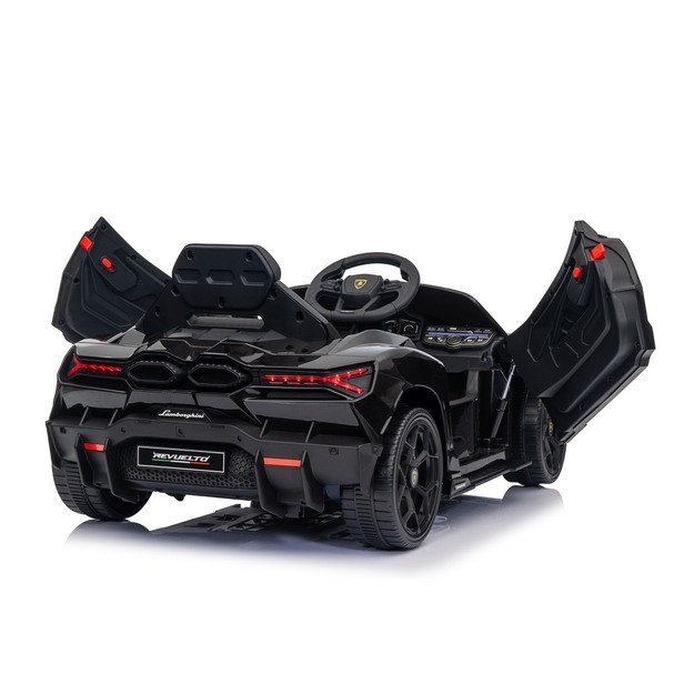 Vienvietis elektromobilis vaikams Lamborghini Revuelto, juodas