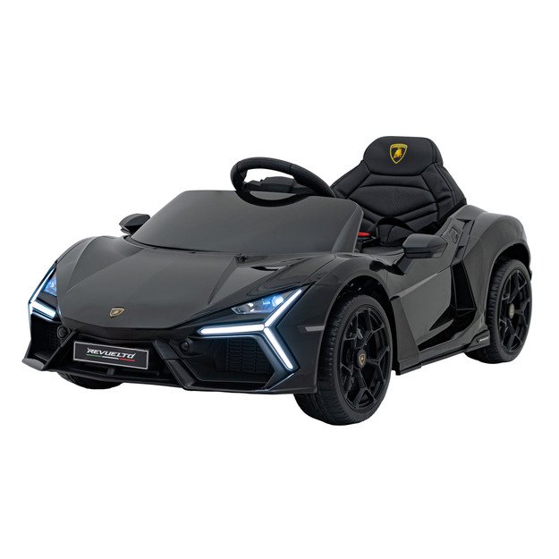 Vienvietis elektromobilis vaikams Lamborghini Revuelto, juodas