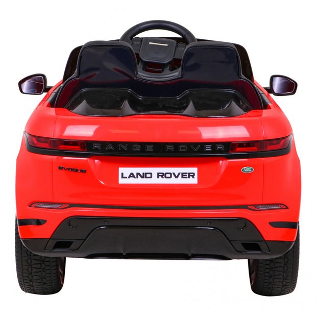 Vienvietis elektromobilis Range Rover Evoque, raudonas