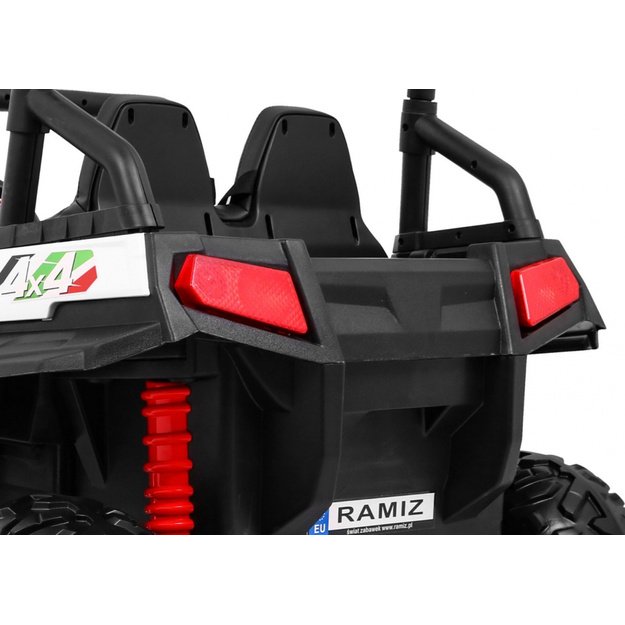 Dvivietis elektromobilis 4x4 bagis Grand Buggy, baltas