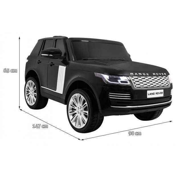 Dvivietis elektromobilis vaikams Range Rover HSE 4x4, juodas