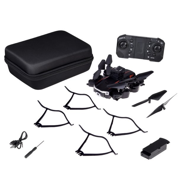 Nuotoliniu būdu valdomas dronas Quadrocopter Flying, juodas 10