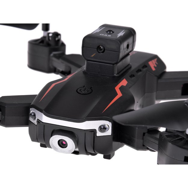 Nuotoliniu būdu valdomas dronas Quadrocopter Flying, juodas 7
