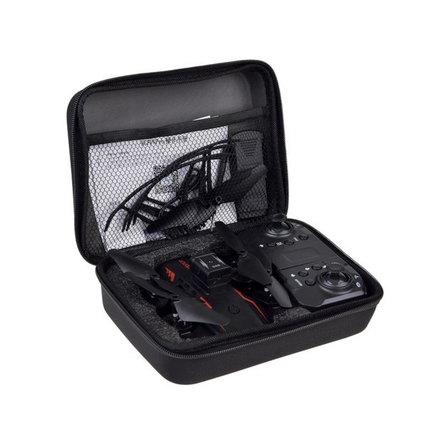 Nuotoliniu būdu valdomas dronas Quadrocopter Flying, juodas 11