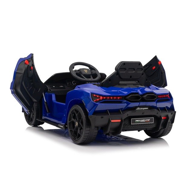 Vienvietis elektromobilis vaikams Lamborghini Revuelto, mėlynas