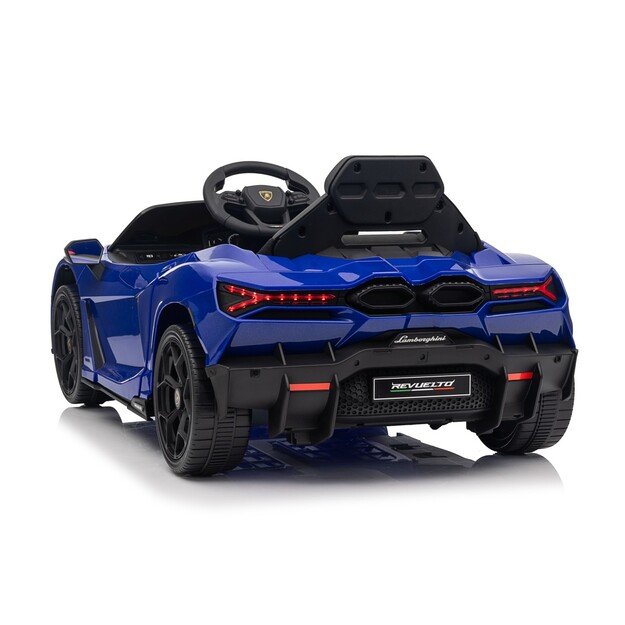 Vienvietis elektromobilis vaikams Lamborghini Revuelto, mėlynas