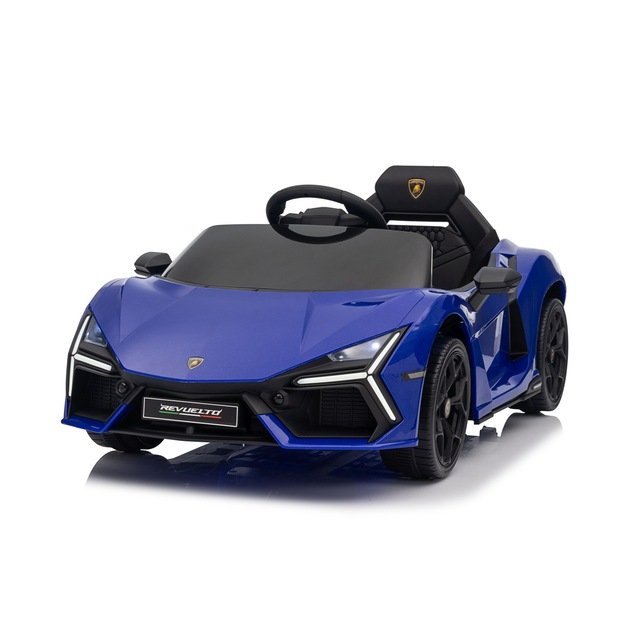 Vienvietis elektromobilis vaikams Lamborghini Revuelto, mėlynas