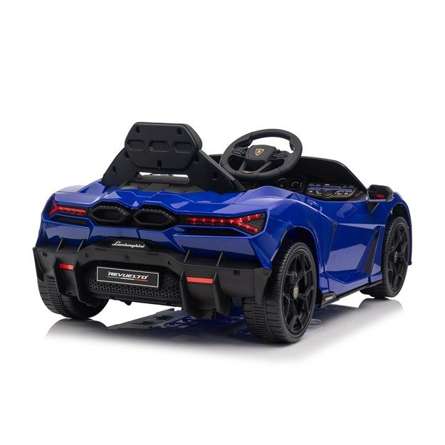 Vienvietis elektromobilis vaikams Lamborghini Revuelto, mėlynas