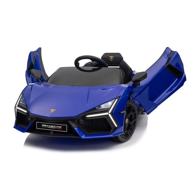 Vienvietis elektromobilis vaikams Lamborghini Revuelto, mėlynas