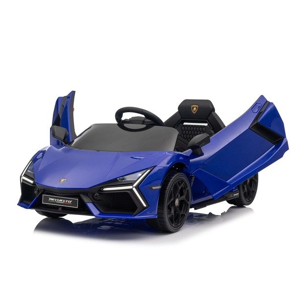 Vienvietis elektromobilis vaikams Lamborghini Revuelto, mėlynas