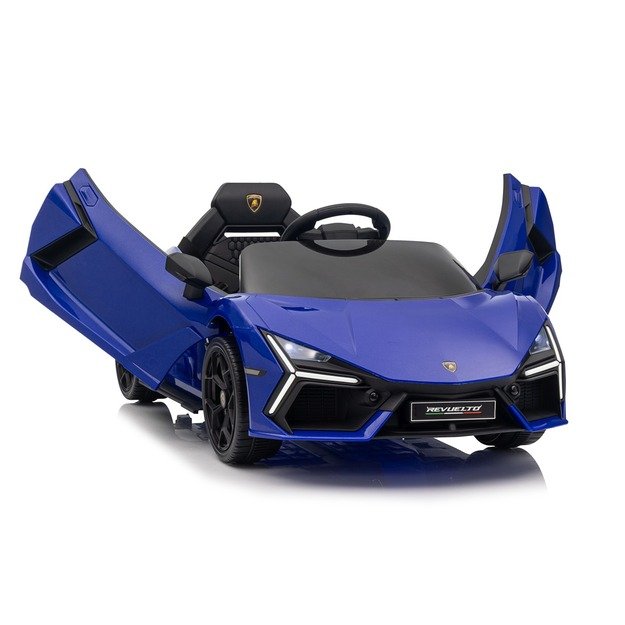 Vienvietis elektromobilis vaikams Lamborghini Revuelto, mėlynas