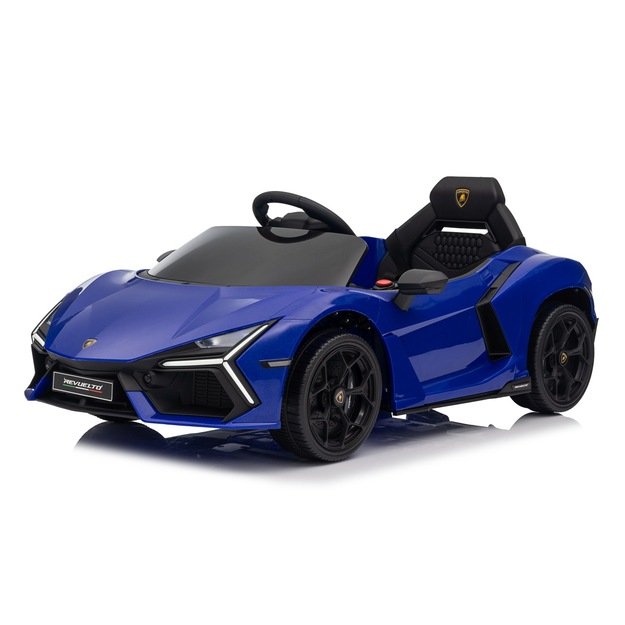 Vienvietis elektromobilis vaikams Lamborghini Revuelto, mėlynas