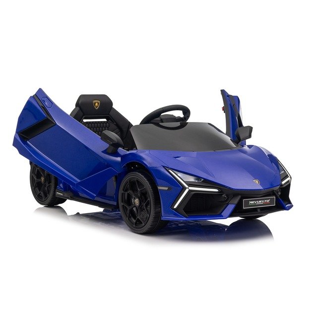 Vienvietis elektromobilis vaikams Lamborghini Revuelto, mėlynas