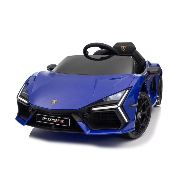 Vienvietis elektromobilis vaikams Lamborghini Revuelto, mėlynas