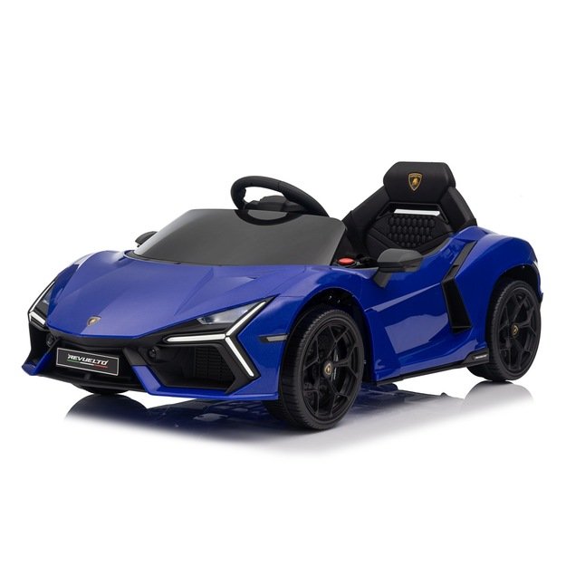 Vienvietis elektromobilis vaikams Lamborghini Revuelto, mėlynas