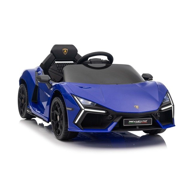 Vienvietis elektromobilis vaikams Lamborghini Revuelto, mėlynas