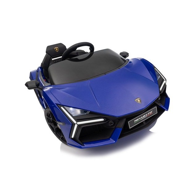 Vienvietis elektromobilis vaikams Lamborghini Revuelto, mėlynas