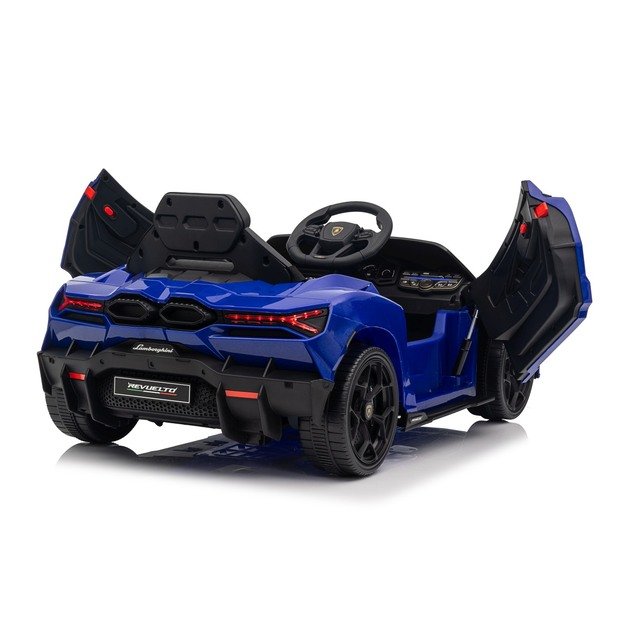 Vienvietis elektromobilis vaikams Lamborghini Revuelto, mėlynas