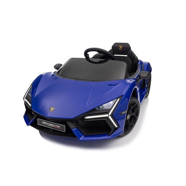 Vienvietis elektromobilis vaikams Lamborghini Revuelto, mėlynas