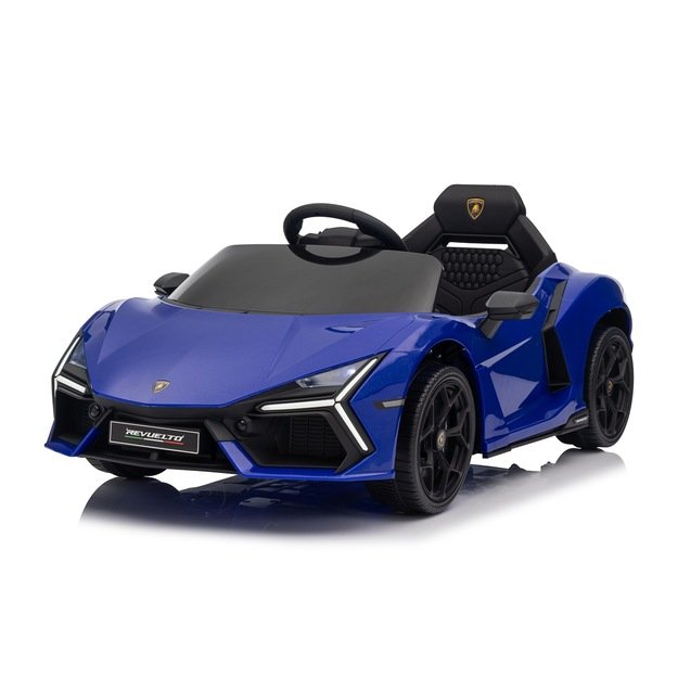 Vienvietis elektromobilis vaikams Lamborghini Revuelto, mėlynas