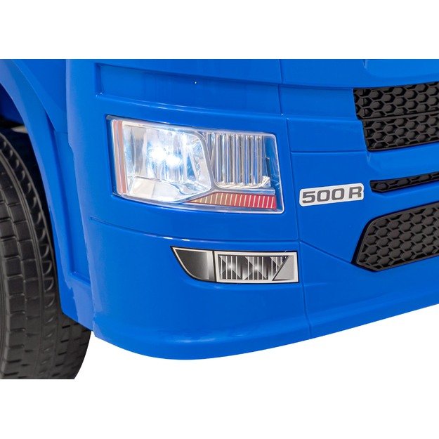 Vienvietis elektrinis sunkvežimis vaikams Scania R-SERIE, mėlynas