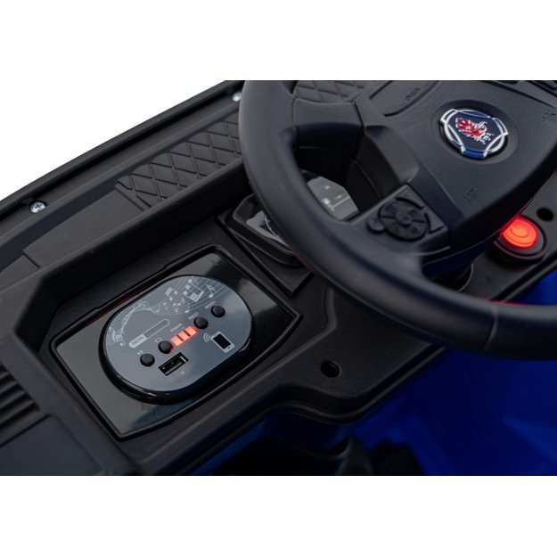 Vienvietis elektrinis sunkvežimis vaikams Scania R-SERIE, mėlynas