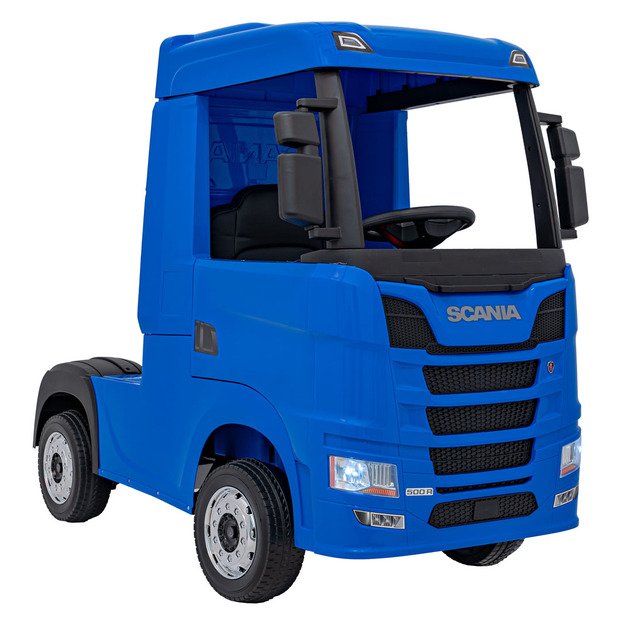 Vienvietis elektrinis sunkvežimis vaikams Scania R-SERIE, mėlynas