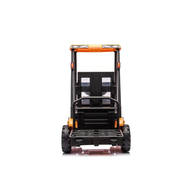 Vienvietis elektrinis šakinis krautuvas vaikams JCB, geltonas