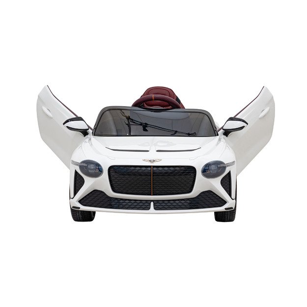 Vienvietis elektromobilis Bentley Bacalar, baltas