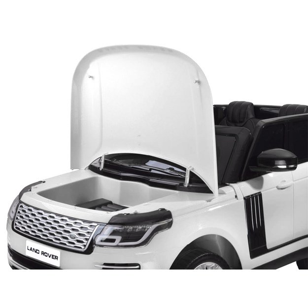 Dvivietis elektromobilis vaikams Range rover, baltas