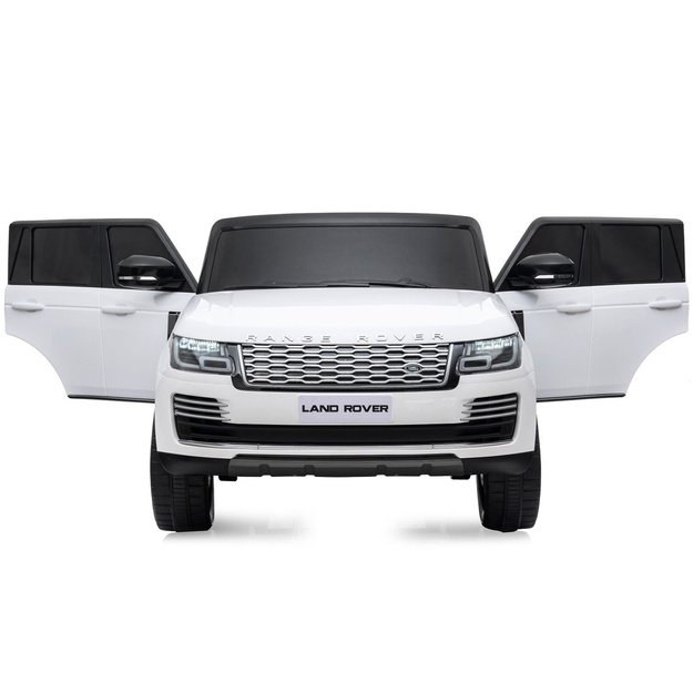 Dvivietis elektromobilis vaikams Range rover, baltas
