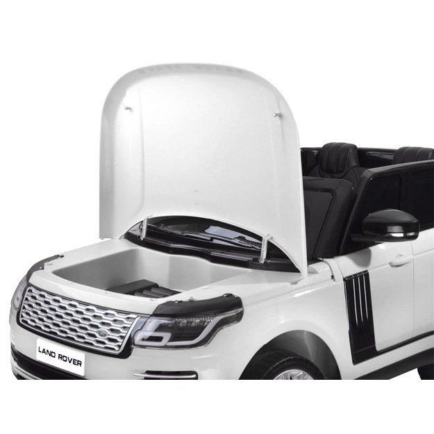 Dvivietis elektromobilis vaikams Range rover, baltas