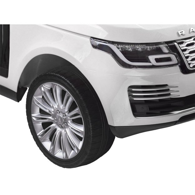 Dvivietis elektromobilis vaikams Range rover, baltas