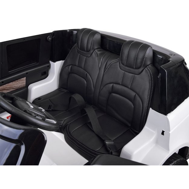 Dvivietis elektromobilis vaikams Range rover, baltas