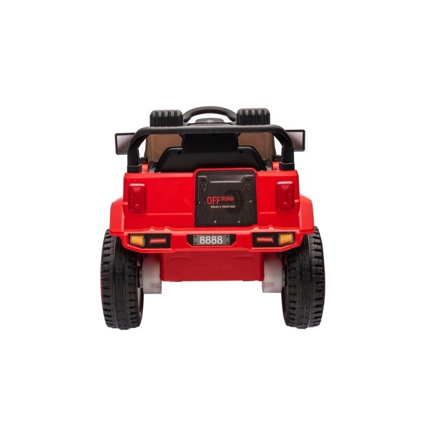 Vienvietis elektrinis visureigis vaikams Off Road MOUNTAIN, raudonas