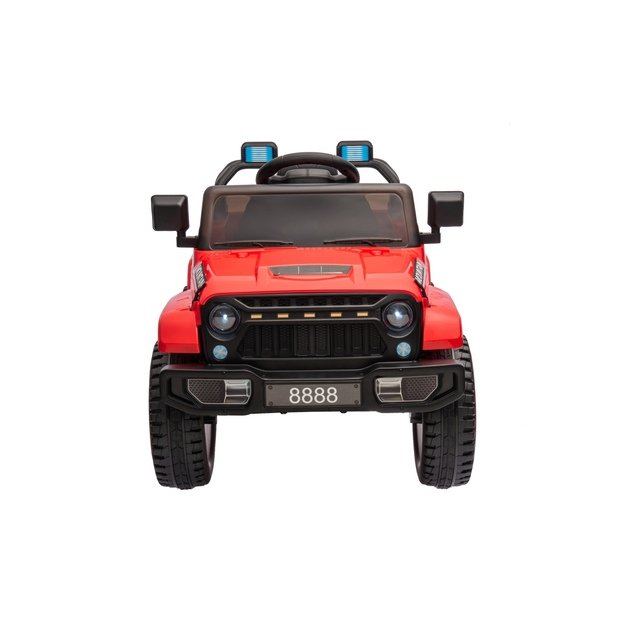 Vienvietis elektrinis visureigis vaikams Off Road MOUNTAIN, raudonas