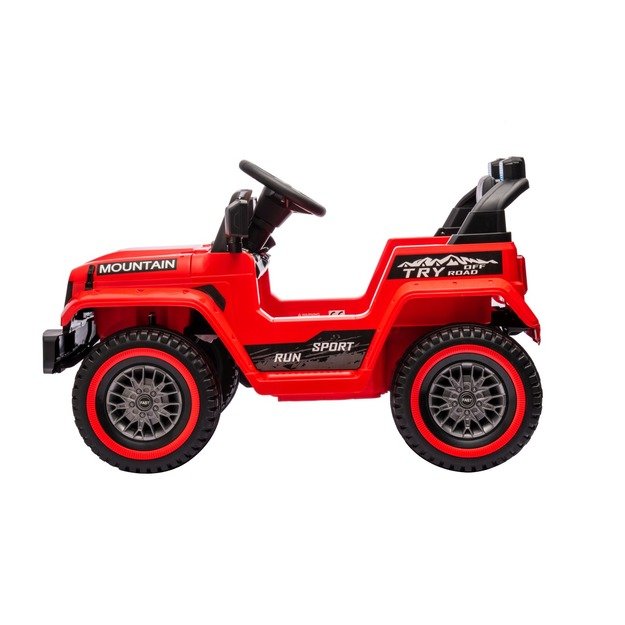 Vienvietis elektrinis visureigis vaikams Off Road MOUNTAIN, raudonas