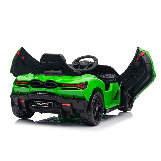 Vienvietis elektromobilis vaikams Lamborghini Revuelto, žalias