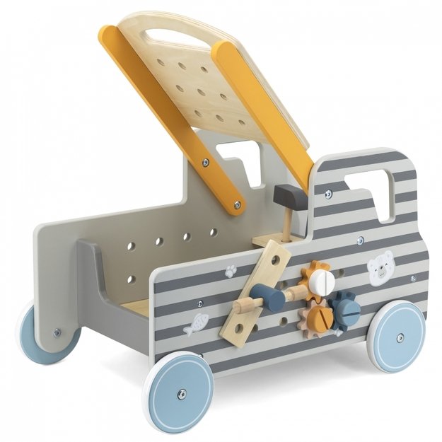 Vaikiška medinė mašinėlė su įrankiais PolarB Viga