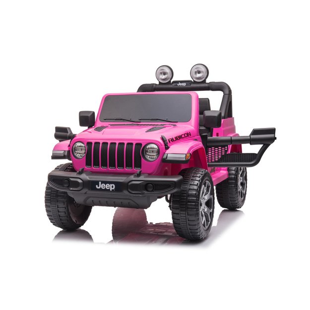 Vienvietis elektromobilis Jeep Wrangler Rubicon DK-JWR555, rožinis