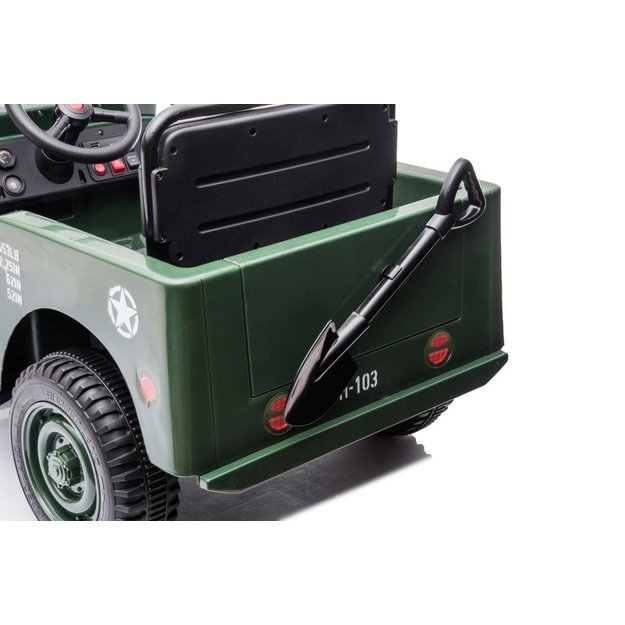 Vienvietis elektromobilis džipas JH-103 4x4, žalias