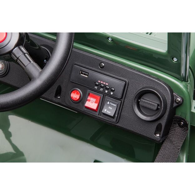 Vienvietis elektromobilis džipas JH-103 4x4, žalias