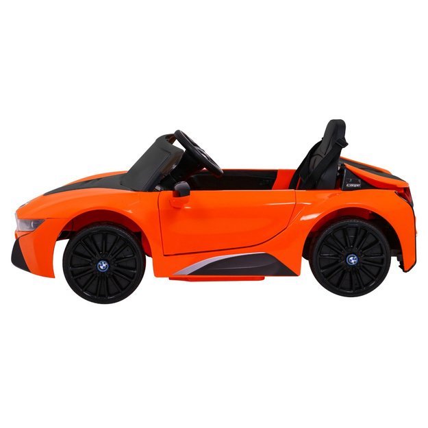Vienvietis elektromobilis vaikams BMW I8 Lift, oranžinis