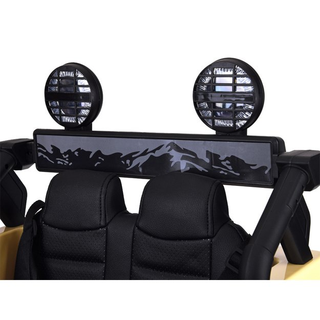 Dvivietis elektrinis džipas Toyota FJ Cruiser, rudas