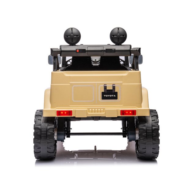 Dvivietis elektrinis džipas Toyota FJ Cruiser, rudas