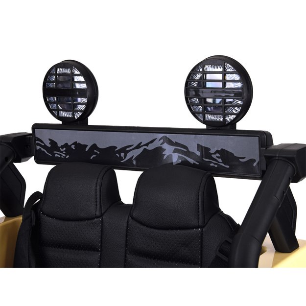 Dvivietis elektrinis džipas Toyota FJ Cruiser, rudas